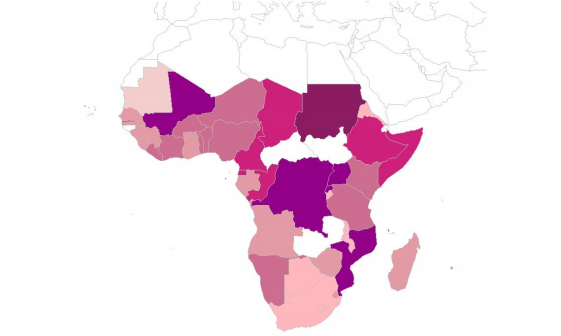 Country-level gender distributions among confirmed COVID-19 cases across Sub-Saharan Africa